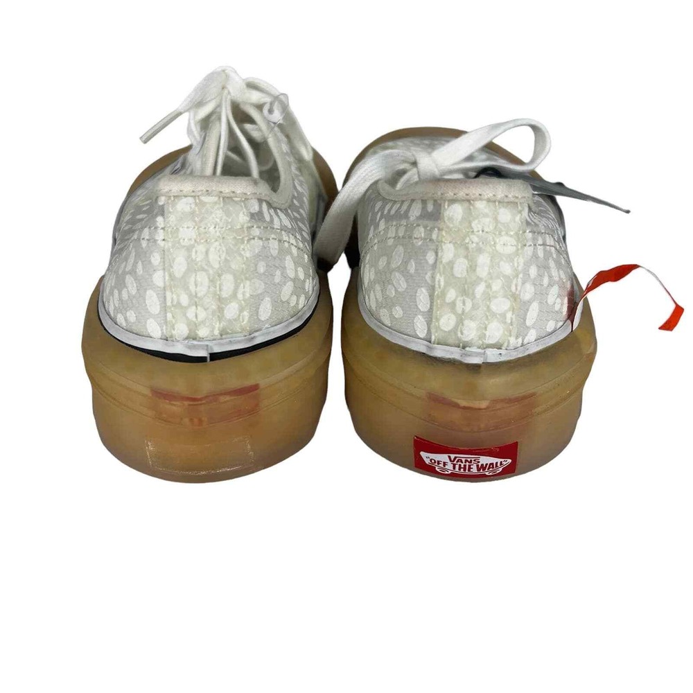 Vans Authentic Modular Mesh Polka Dot Gum Sole Sneakers White NWT Womens 7.5 - Picture 7 of 16